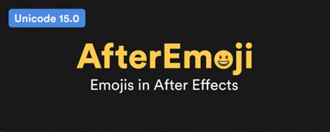 Aescripts AfterEmoji 1.0 for